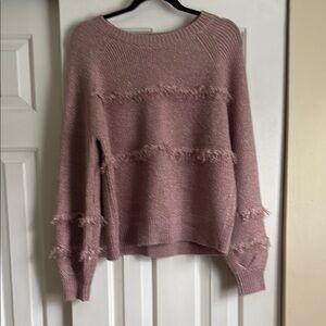 Democracy Pink Glittery Sweater
